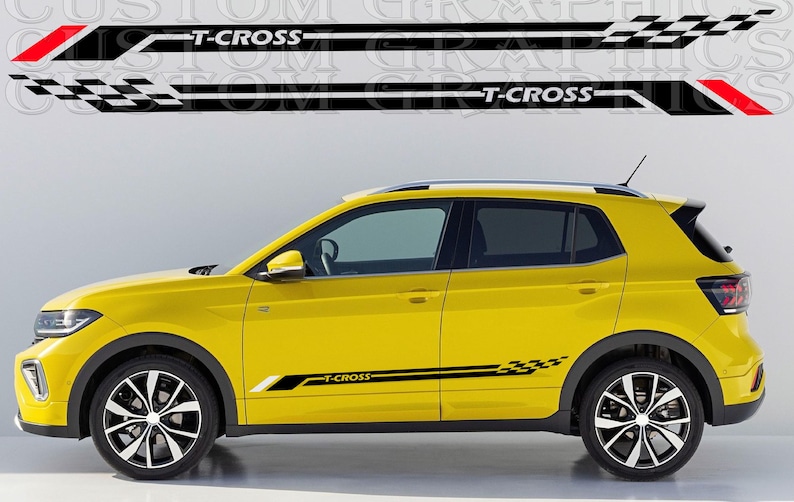 Cross Car Sticker T-cross Car Stickers: Custom Vinyl Decals - Etsy