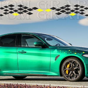 Giulia Compatible Car Decals: Stylish Vinyl Stickers