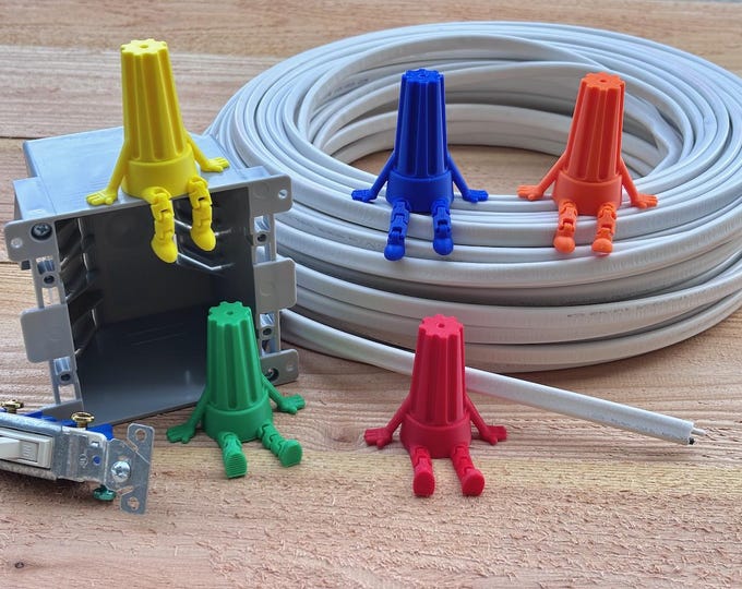 Small 2" Wire Nut Buddy: Electrician Desk Decor, Jobsite Decor