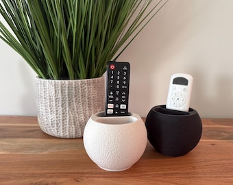 Modern Remote Control Holder: Round Remote Organizer