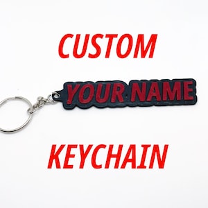 Custom Blood-Themed Keychain - 3D Printed Key Tag  - Great Gift for Kids, Teens, Friends