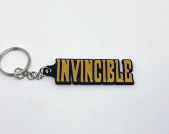 Invincible Keychain - 3D Printed Key Tag  - Great Gift for Kids, Teens, Friends