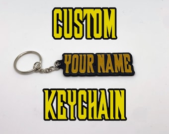 Custom Invincible Keychain - 3D Printed Key Tag  - Great Gift for Kids, Teens, Friends