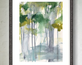 Grove IV Oryginalna akwarela