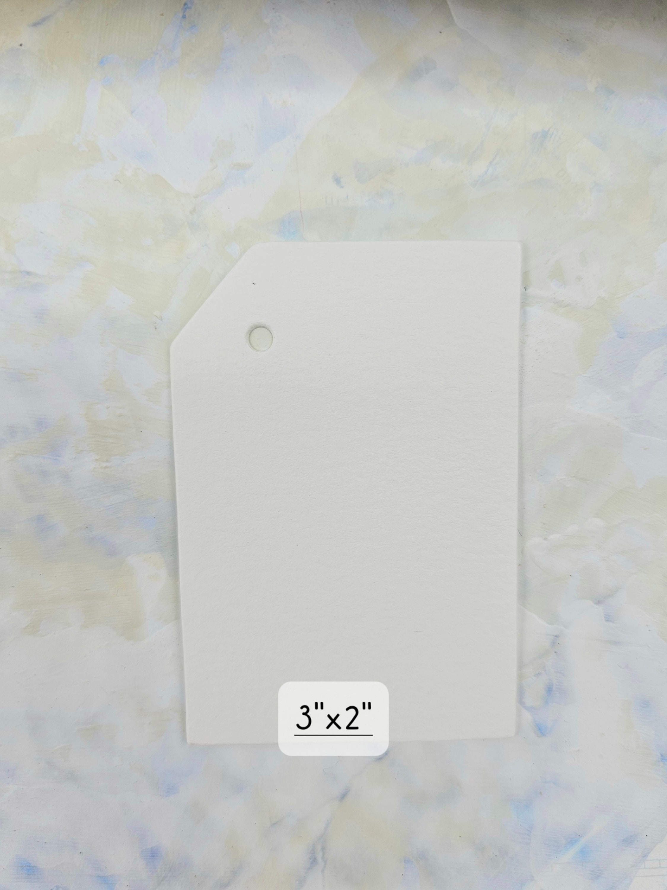 Set of 25 Die Cut Watercolor Paper Tags 5 Different Shapes Etsy