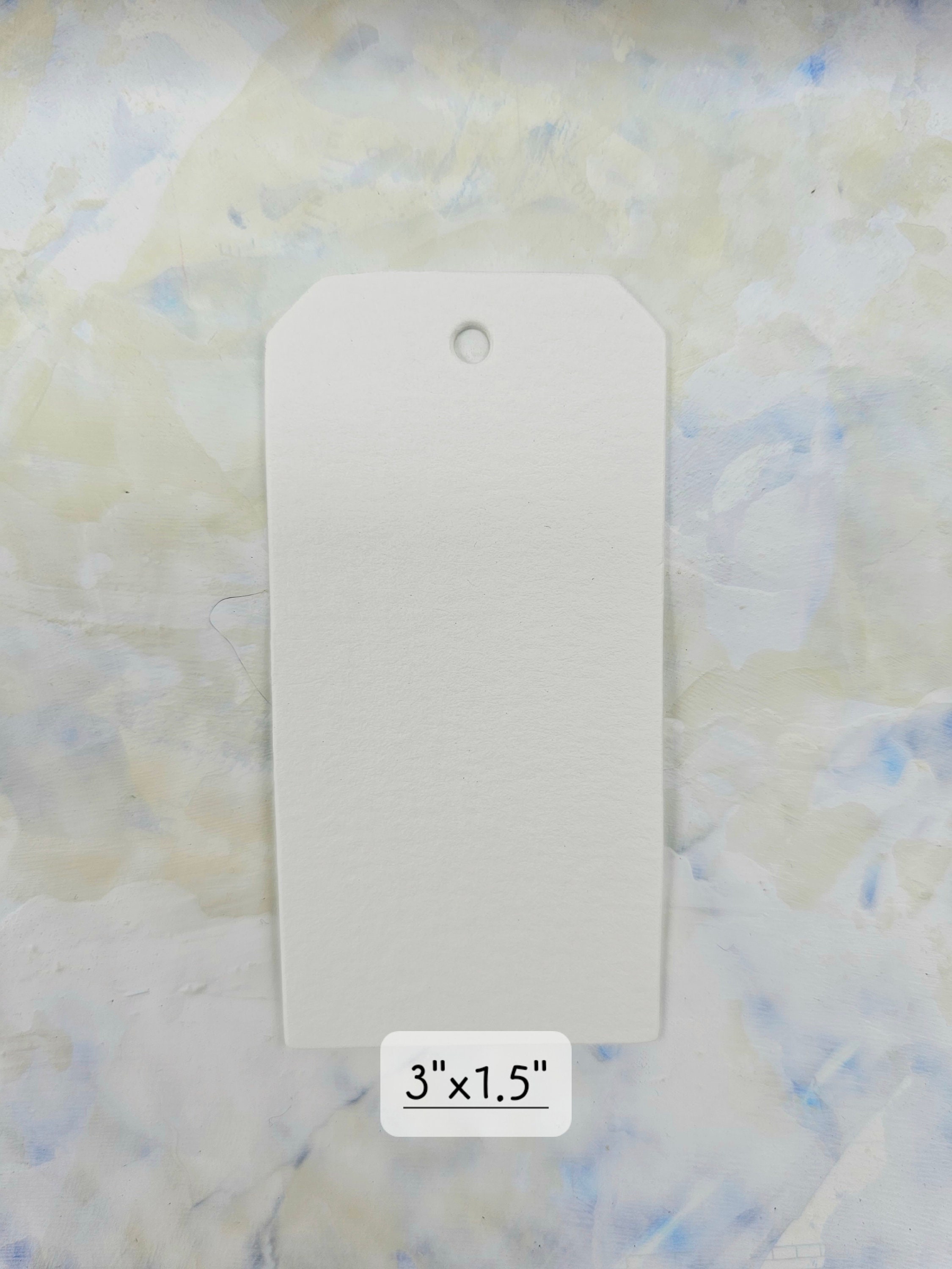 Set of 25 Die Cut Watercolor Paper Tags 5 Different Shapes Etsy