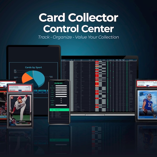 Sports Card Inventory Spreadsheet - Etsy