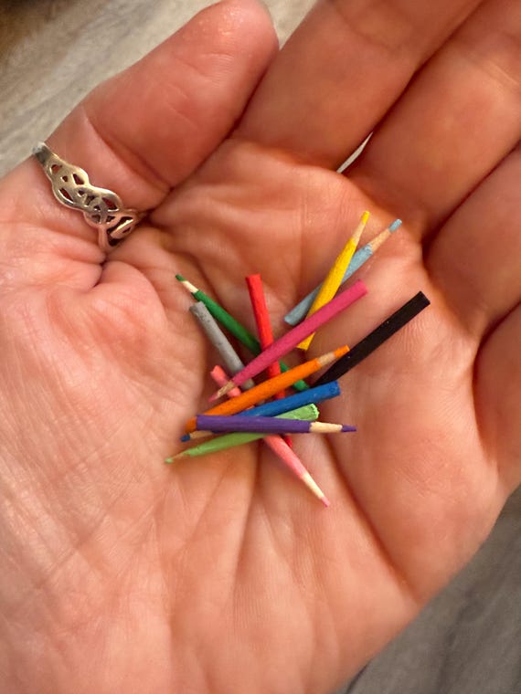 Handmade Miniature Colored Pencils (set of 12)
