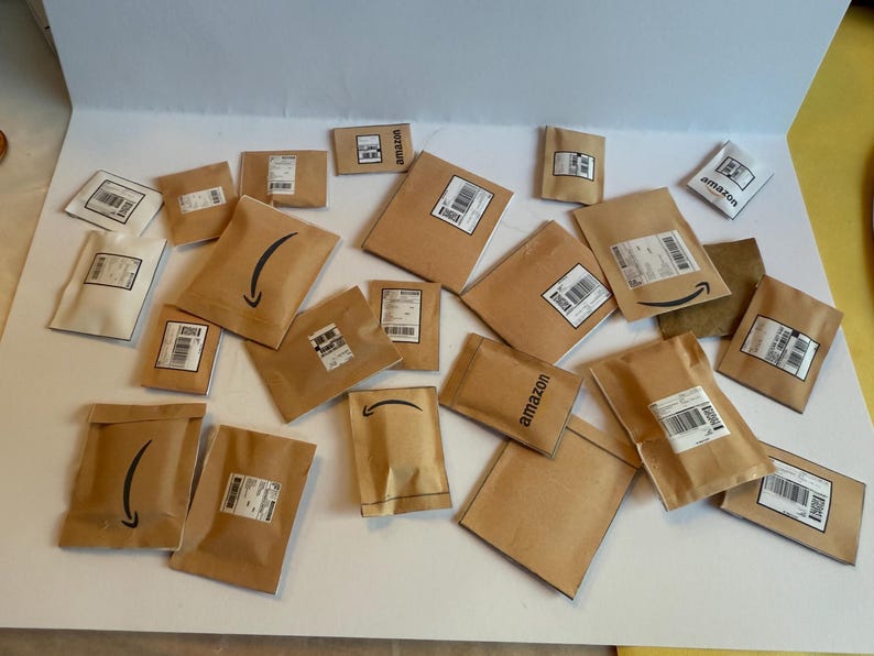 Handmade Miniature Amazon Packages (set of 5 or 6) - Etsy