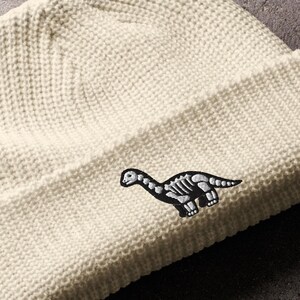 Brachiosaurus Beanie Hat - Dinosaur Embroidered Hat, Dinosaur Beanie, Dino Gift, Pro Dino Knit Cap