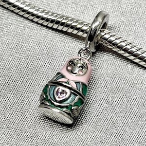 Openable Matryoshka Russian Doll Dangle Charm Genuine 925 Sterling Silver Gift For Pandora Bracelet