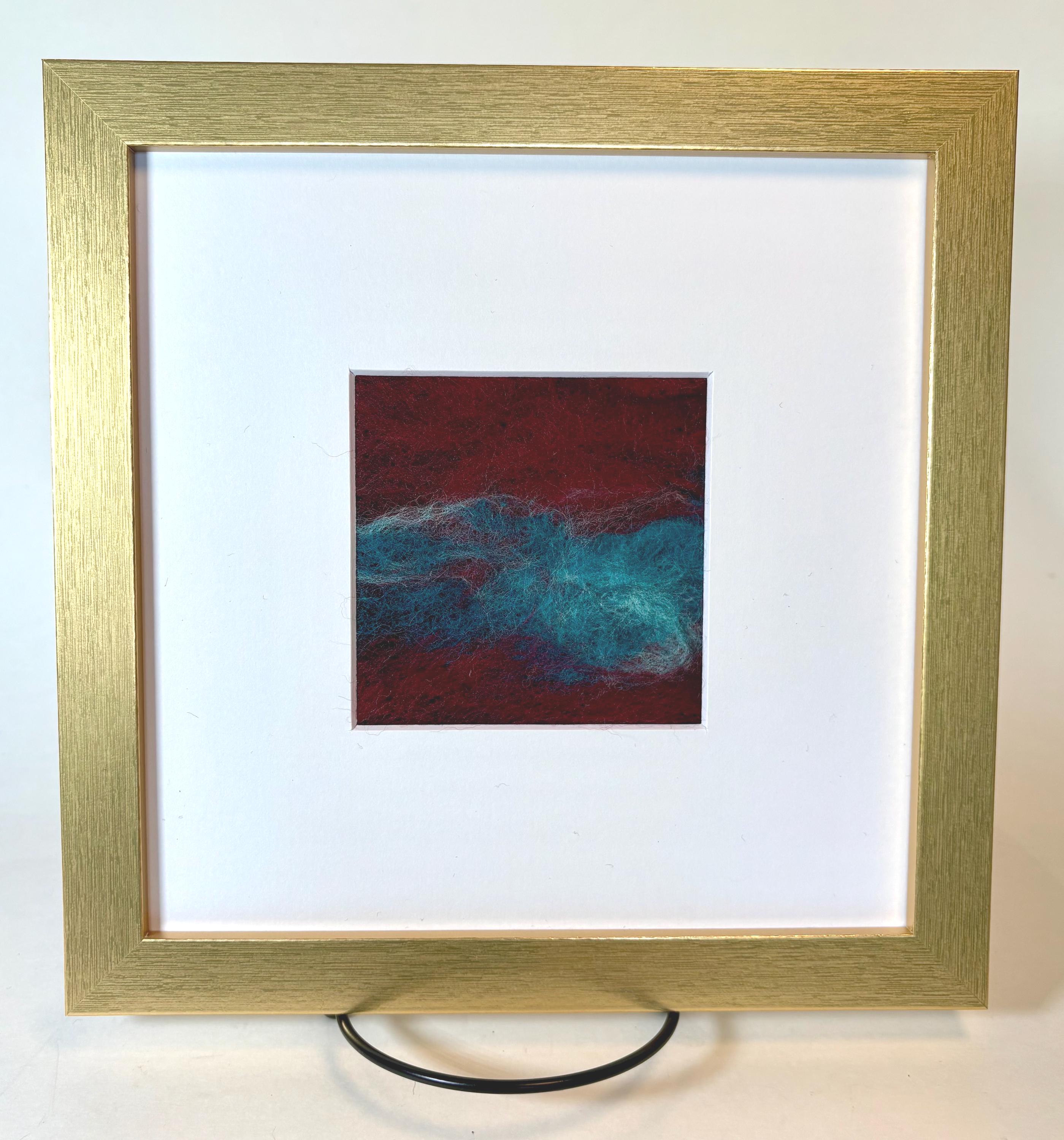 Bold and Beautiful Abstract II Original Needle Felt Wool Painting