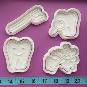 Tooth Fairy Cookie Cutters with Stamps