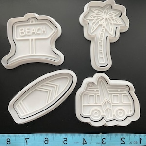 Surfing Cookie Cutters with Stamps