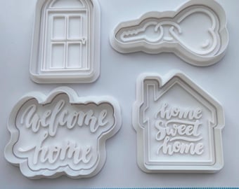 House Warming Cookie Cutters with Stamps