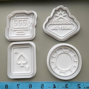 Las Vegas Cookie Cutters with Stamps