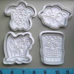 Hawaii Cookie Cutters with Stamps