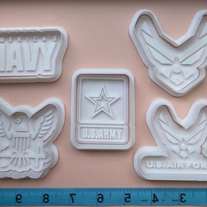 Military Cookie Cutters with Stamps