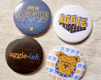 NCAT Aggie Pride Pin Buttons - HBCU School Spirit Gear