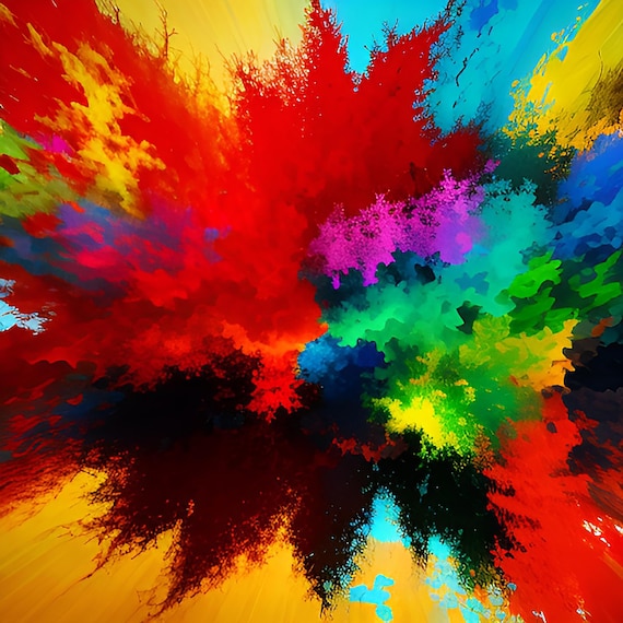 Colors                        Colorful Modern Wall Art Digital Download | Vibrant Abstract Artwork for Home Decor, Living Room, Office,
