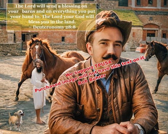 Rancher     We support TPUSA - Wall Art. Western Images, Vintage Cowboy Decor, Farmhouse Gallery for Living Room or Office