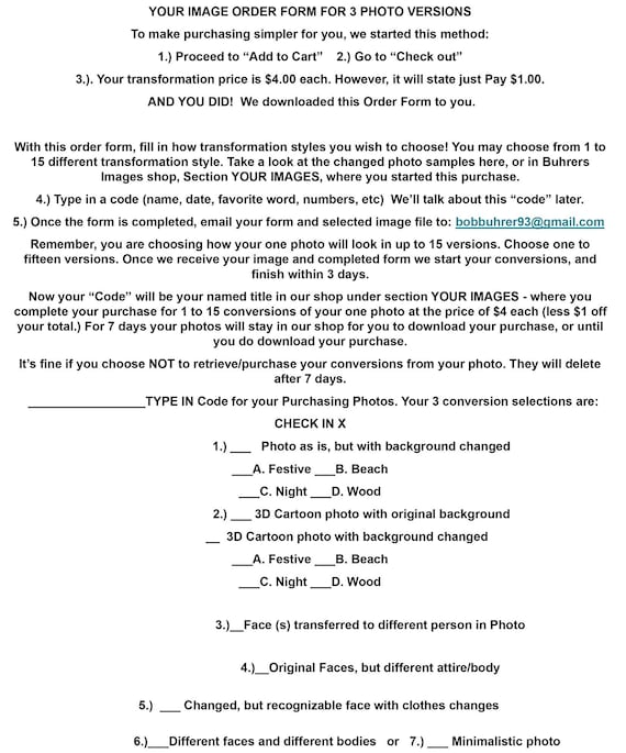 Your title                        Photo Transformations