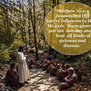 Christian Savior with Disciples Wall Art Set - Religious Canvas Prints, Biblical Decor, Jesus and Apostles, Inspirational Christian Gift
