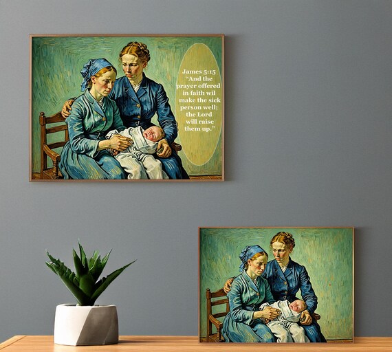 Child with Comfort -   Christian Wall Art Digital Download Inspirational Art, Decor, Gift Idea for Faith and Moms faith