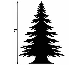 Christmas Tree Silhouette Template: Outdoor Decor