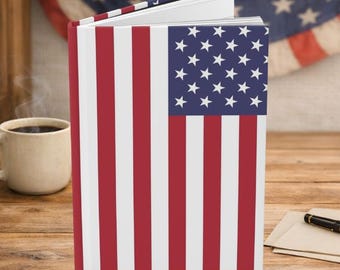 Carnet cartonné Drapeau américain classique, planification et réflexion au quotidien