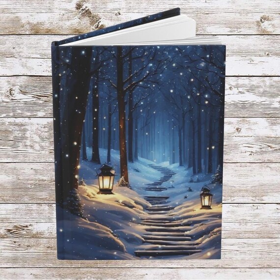 Christmas Path Daily Journal – Matte Hardcover Notebook Planner for Reflection, Gratitude & Personal Growth