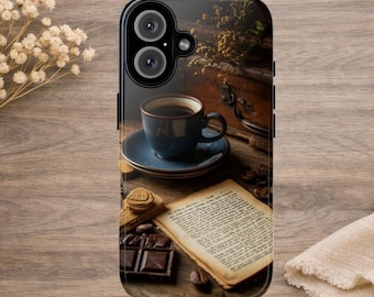 pour portable pour amateurs de café | Étui de protection robuste pour téléphone