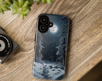 Étui pour portable Lune des neiges | Étui de protection robuste pour téléphone