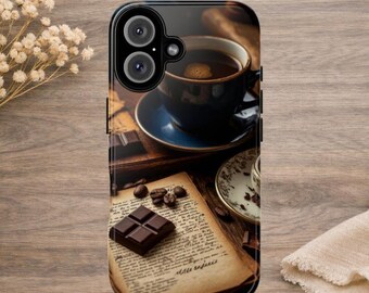 Coque pour portable cobalt et chocolat | Cas difficiles