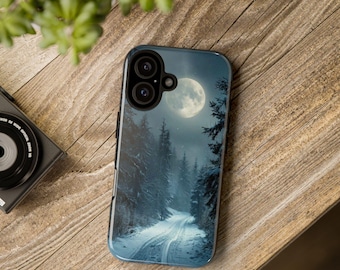 Étui pour portable lune d'hiver | Étui de protection robuste pour téléphone