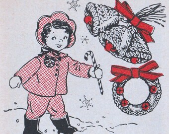 Crochet Christmas Bells and Wreath Pins Pattern, Christmas Wreath Crochet Pattern, Christmas Bell Crochet Pattern, Crochet Lapel Pin