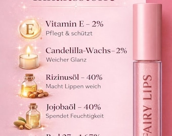 Fairy Lips- Magischer Farbwechsel Lipgloss / Langanhaltend & Pflegend (handmade)