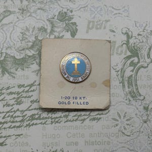 The National Council Of American Baptist Women 1951 1/20 10 KT Gold Filled Pin Relgious Memorablia Christian Badge