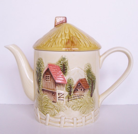 Items similar to Vintage House Teapot Made In Japan on Etsy
