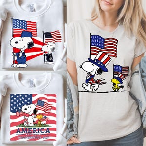 4th of July Snooppyy Svg, Snoopyy American Svg, 4th July Svg, Patriotic Cherries, Independence DaySnoppy America Svg, Cute dog American Flag