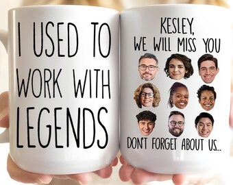 Personalized Retirement Mug, Coworker Retirement Leaving Coffee Mug, Gift For Coworker, Retirement Gift, I Used To Work With Legend Mug