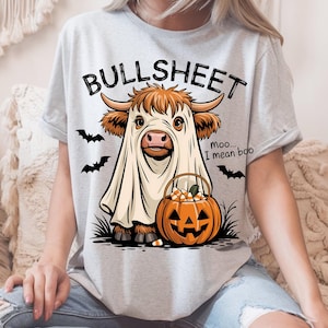 Funny Cow Halloween PNG, Bull Sheet PNG, Halloween Png, Bull Png, Ghost Cows Png, Funny Cow Png, Fall Png, Cow Lover Png, Spooky Season Png