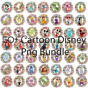 50+ Cartoon Disney Png Bundle, Movie Princess Png, Princess Coquette Bow Png, Girls Princess Png, Cartoon Character Png, Family Trip Png