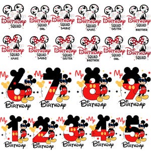 Personalized Disney Birthday Png, Best Birthday Ever, Disney Birthday Boy Girl, Birthday Boy,Disney Birthday Squad, Mickey Birthday Trip Png