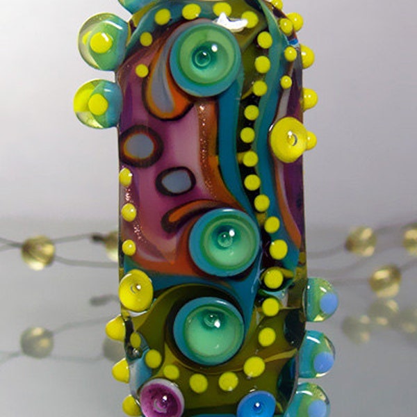 Garden of Love - Art Glass Bead by Michou P. Anderson