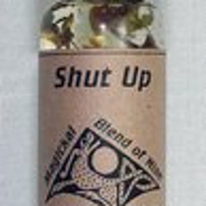 Shut Up Magical Oil: Stop Gossip, Natural Herbs, Candle Anointing