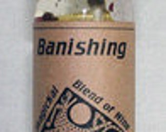 Banishing Magical Oil - Candleburning, Magick Spells, Witchcraft, Wicca, Hermetic, Pagan, Hoodoo, Voodoo, Voudun, Santeria, Occult