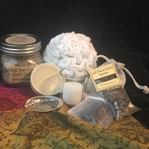 Kit de bain rituel de pleine lune de tante Thorne, païen occulte, Wicca, sorcellerie, magie, hermétique, Hoodoo, Voudun, Santeria, sorcellerie