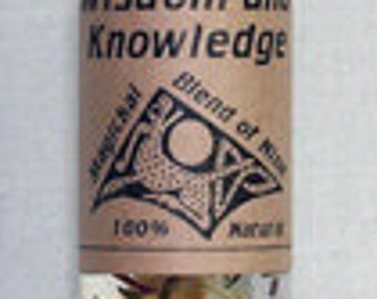 Wisdom & Knowledge Magical Oil - Candleburning, Magick Spells, Witchcraft, Wicca, Hermetic, Pagan, Hoodoo, Voodoo, Voudun, Santeria, Occult