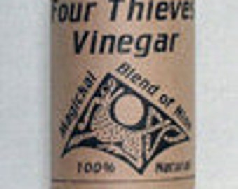 Four Theives Vinegar Magical Oil -Candleburning, Magick Spells, Witchcraft, Wicca, Hermetic, Pagan, Hoodoo, Voodoo, Voudun, Santeria, Occult